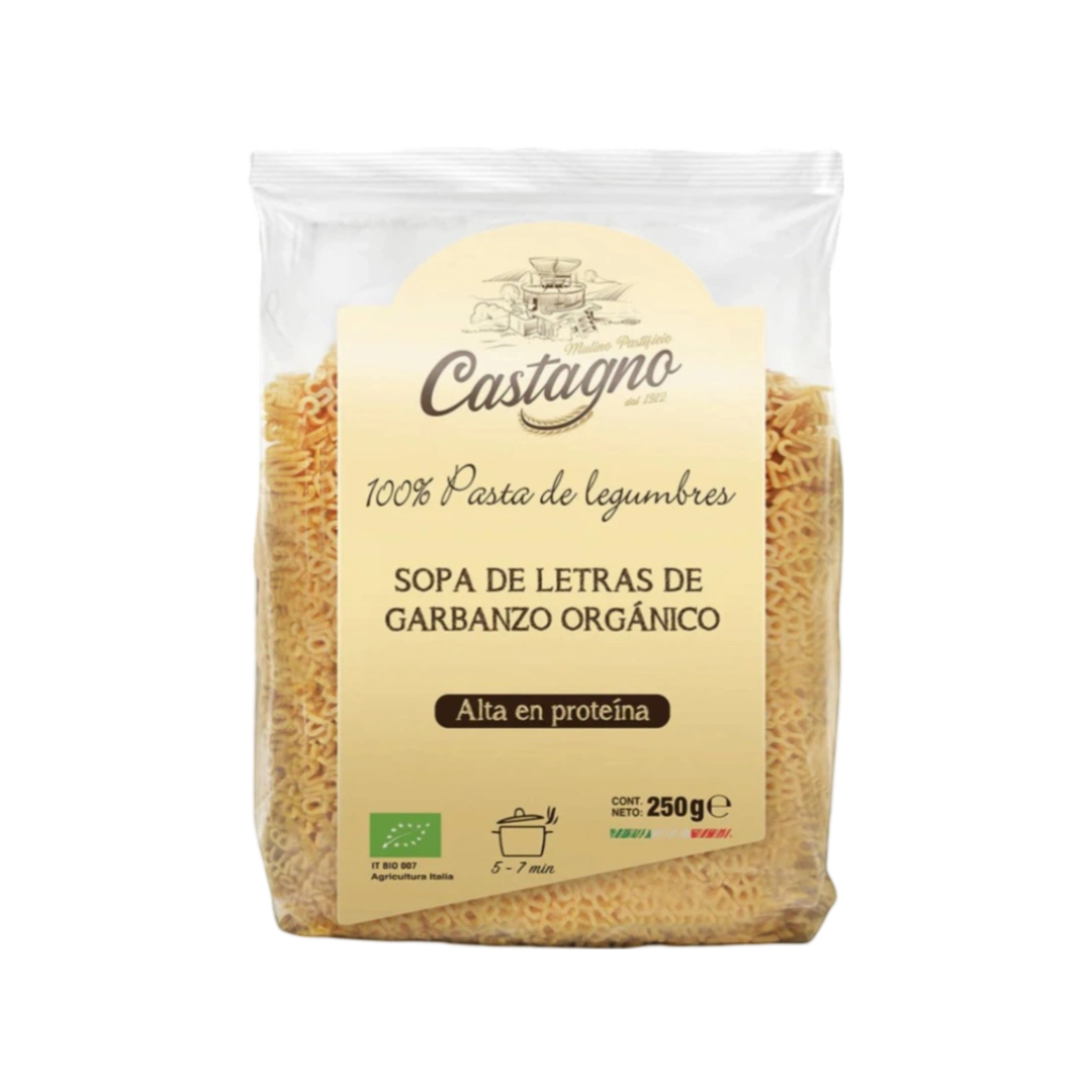 Sopa de Letras Orgánica de Garbanzo Castagno 250g