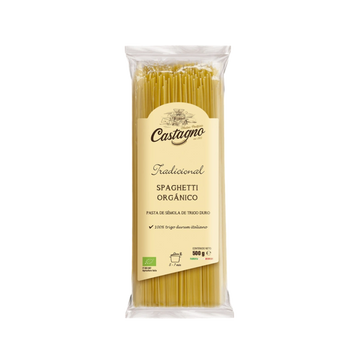 Pasta De Trigo Duro Spaghetti Orgánico Castagno 500g