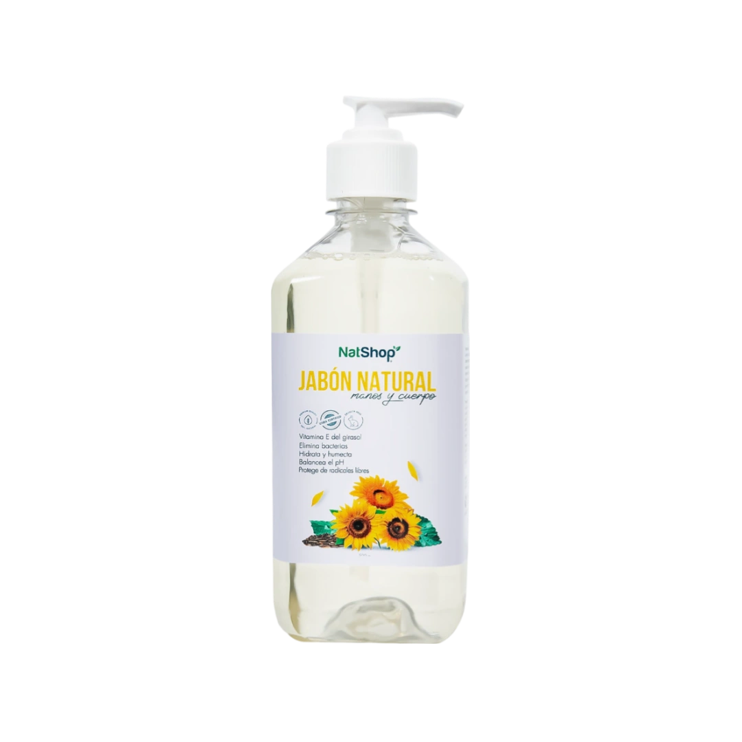 Jabón Natural Para Manos y Cuerpo NatShop 500ml