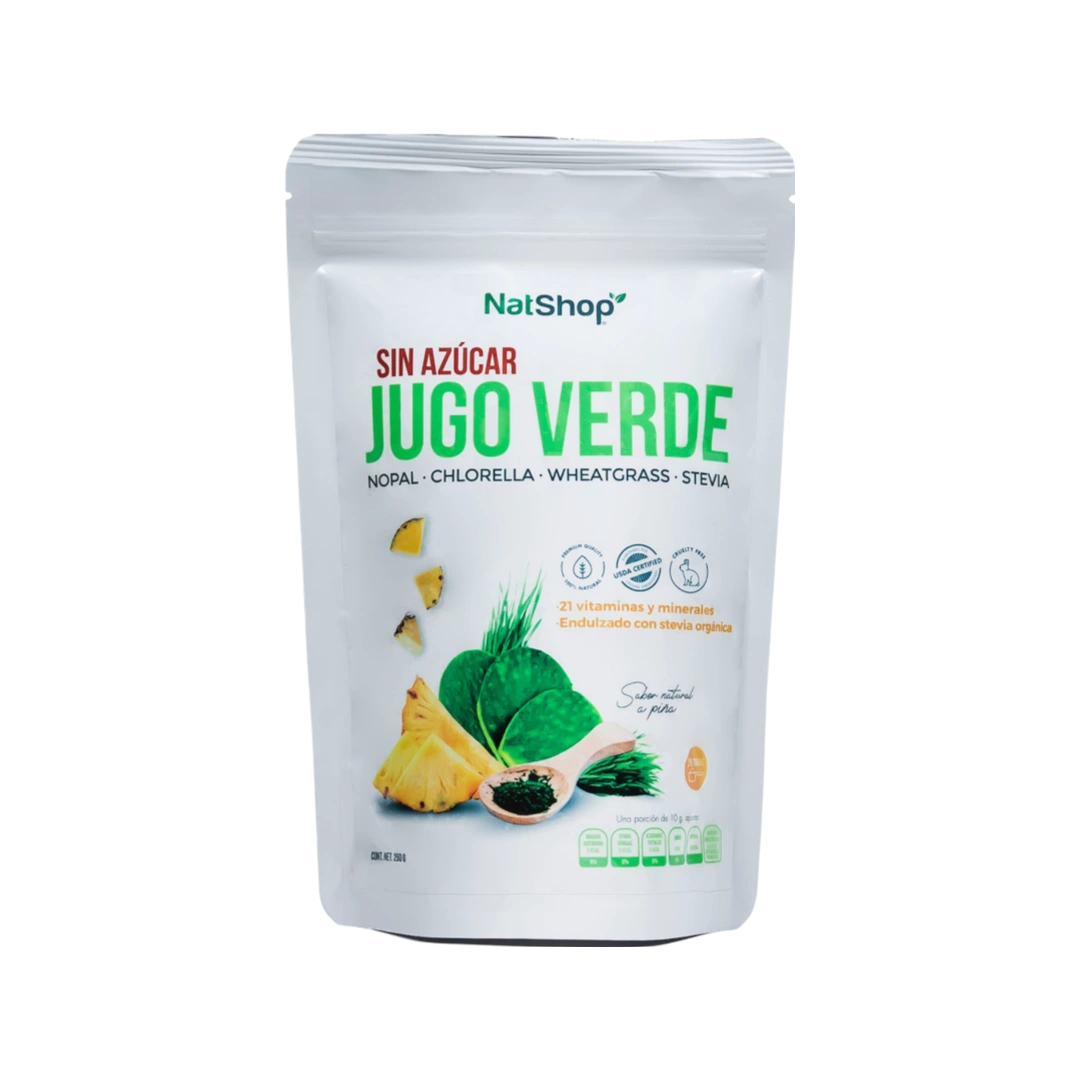 Jugo verde en polvo sin azúcar Orgánico Nat Shop