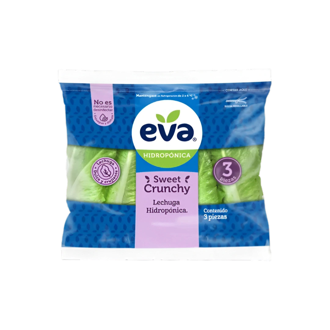 Lechuga Sweet Crunchy Bolsa Charola Eva 3 Pz