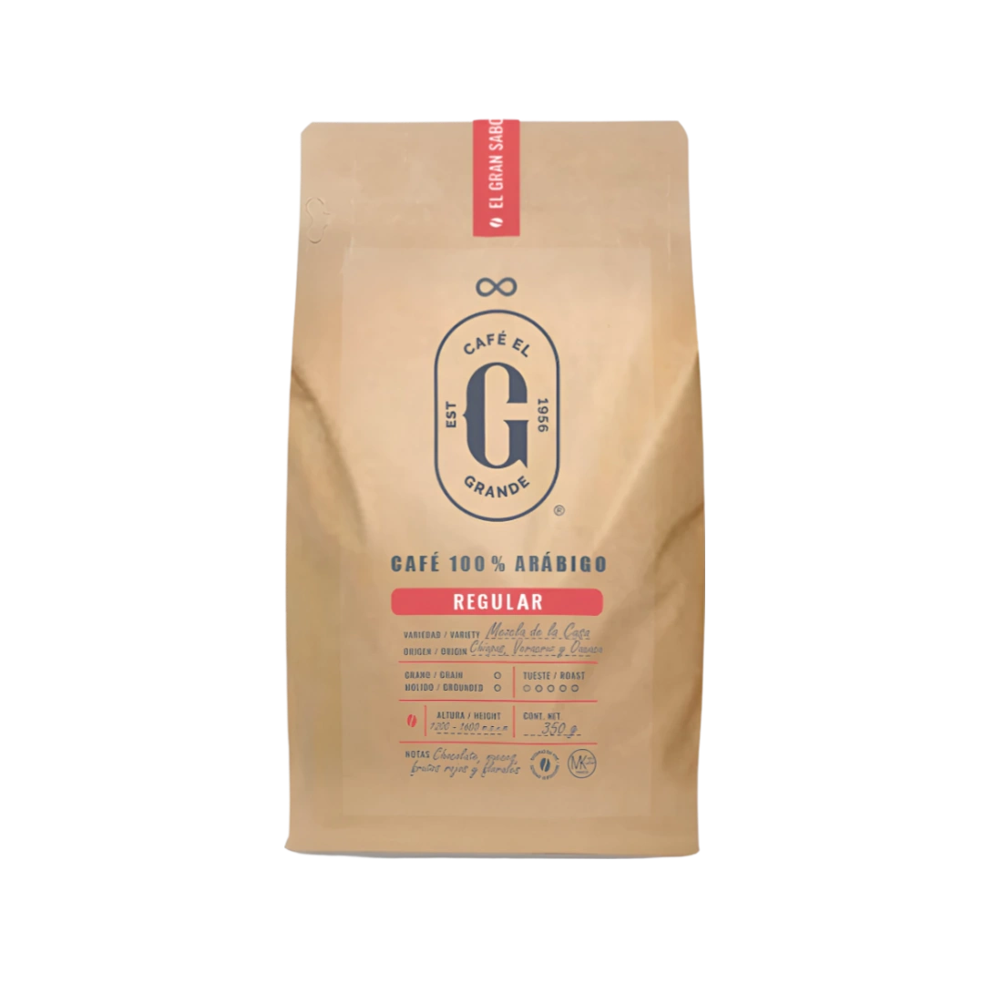 Café Regular Mezcla de la Casa en Grano El Grande 500g