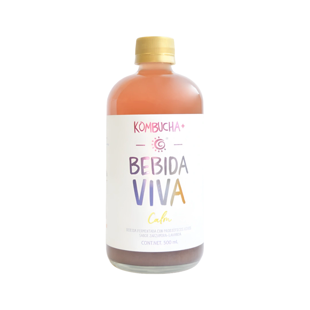 Kombucha Calm Zarzamora-Lavanda Bebida Viva 500ml