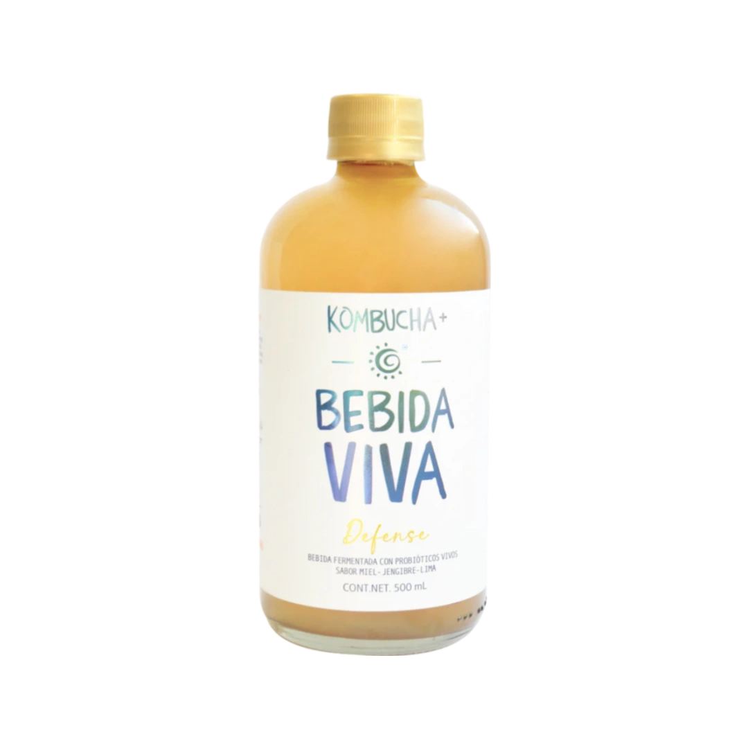 Kombucha Defense Miel-Jengibre-Lima Bebida Viva 500ml