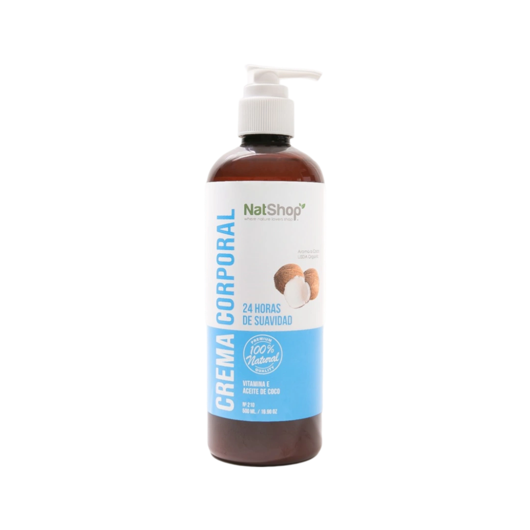 Crema Corporal de Coco Orgánica NatShop 500ml