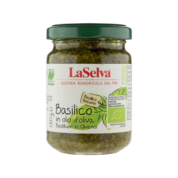 Albahaca en Aceite de Oliva Orgánica LaSelva 130g