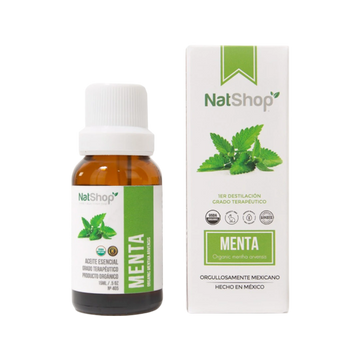 Aceite Esencial Menta Orgánico NatShop 15ml