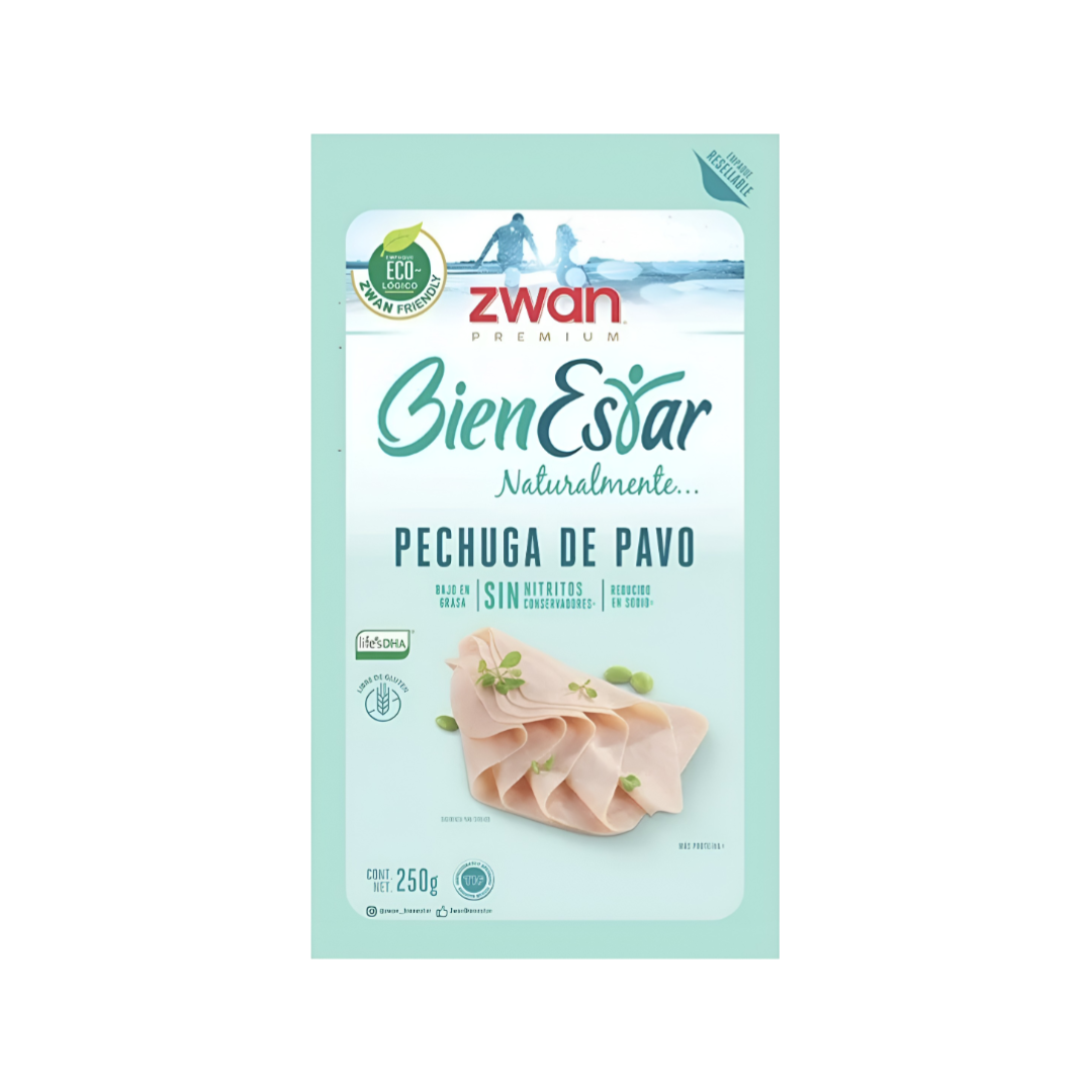 Pechuga de Pavo Bienestar Zwan 250g