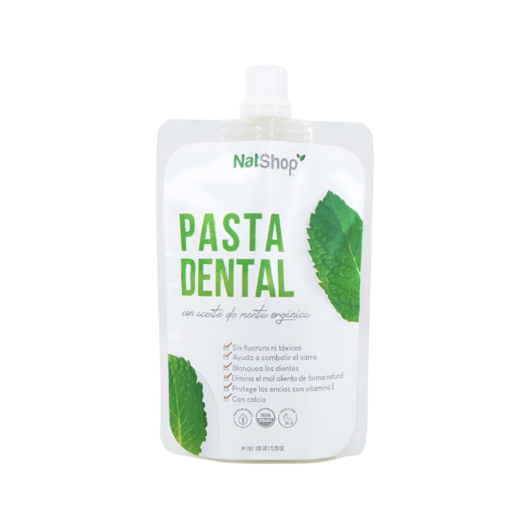 Pasta Dental Natural - Menta Orgánica NatShop 100g