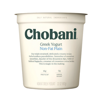 Yogurt Griego Natural Sin Grasa Chobani