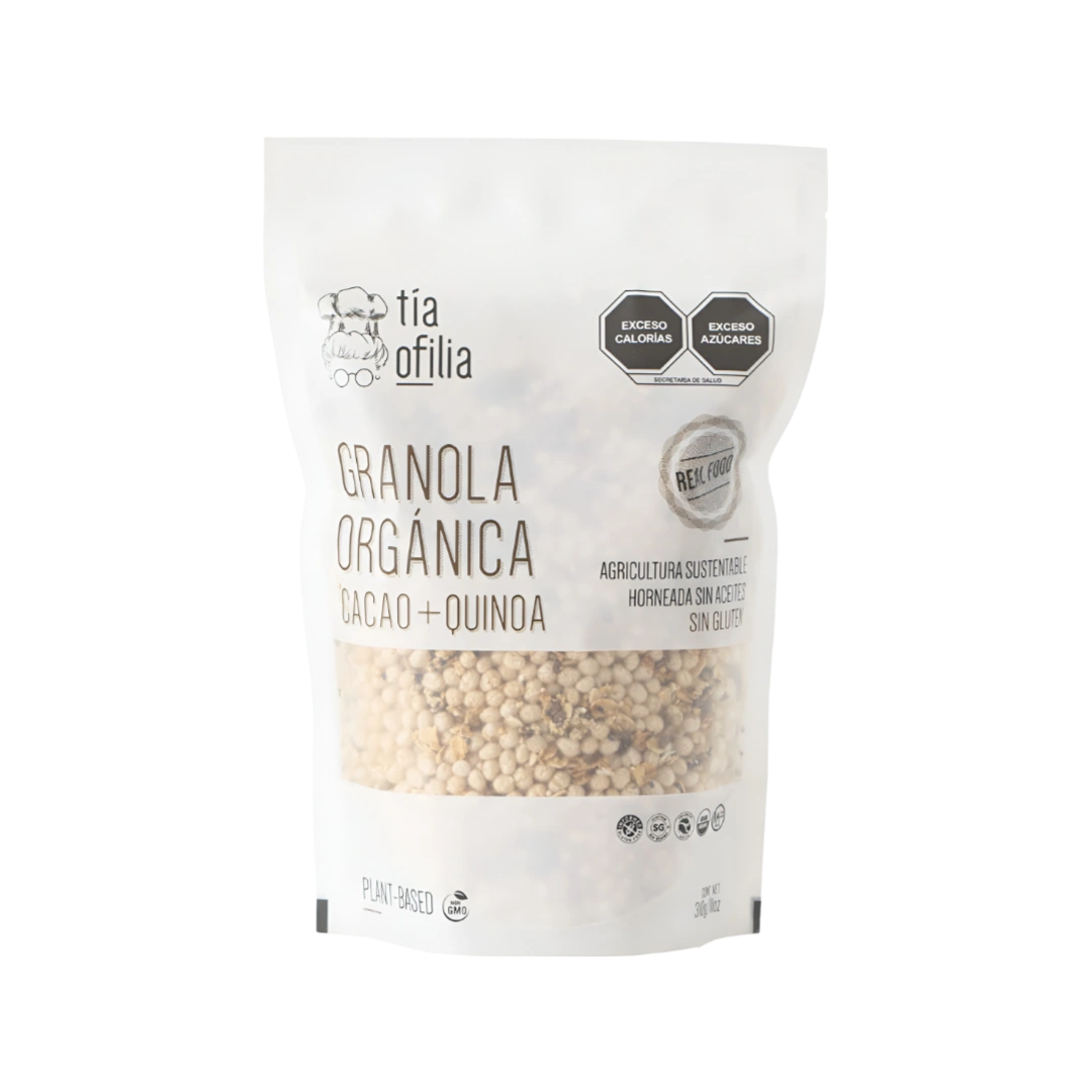 Granola Cacao y Quinoa Orgánica Tía Ofilia 310g