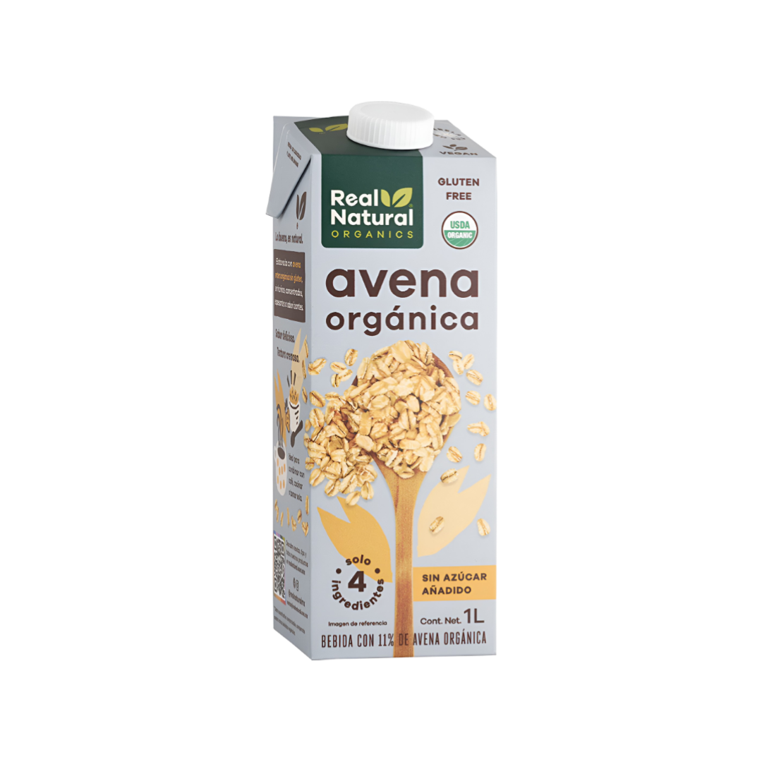 Leche de Avena Orgánica Real Natural 1L