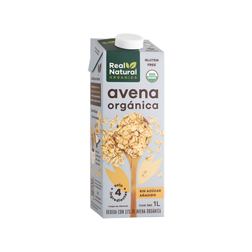 Leche de Avena Orgánica Real Natural 1L