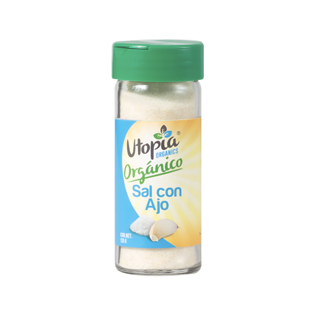 Sal con Ajo Orgánica Utopia 135g