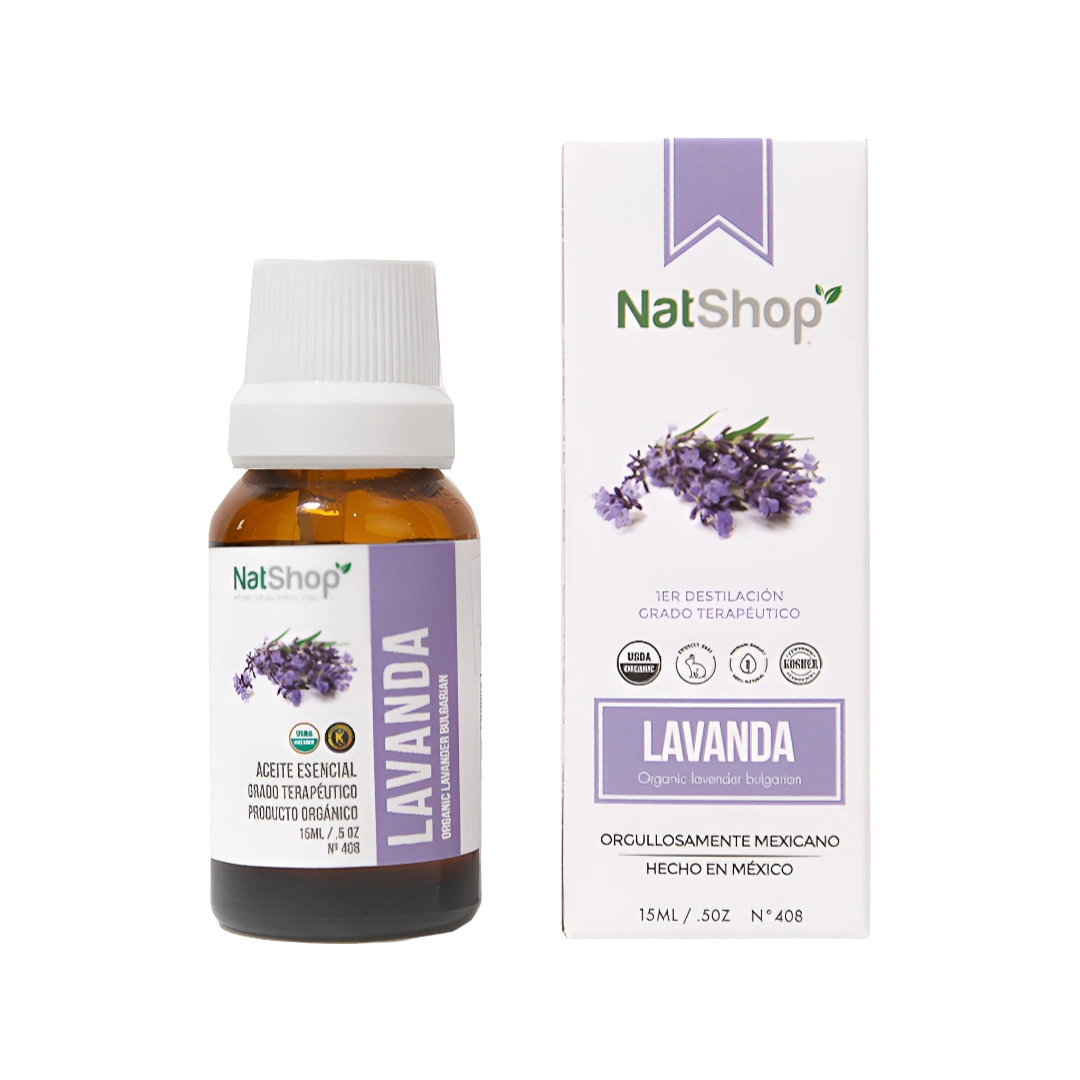 Aceite Esencial Lavanda Orgánico NatShop 15ml