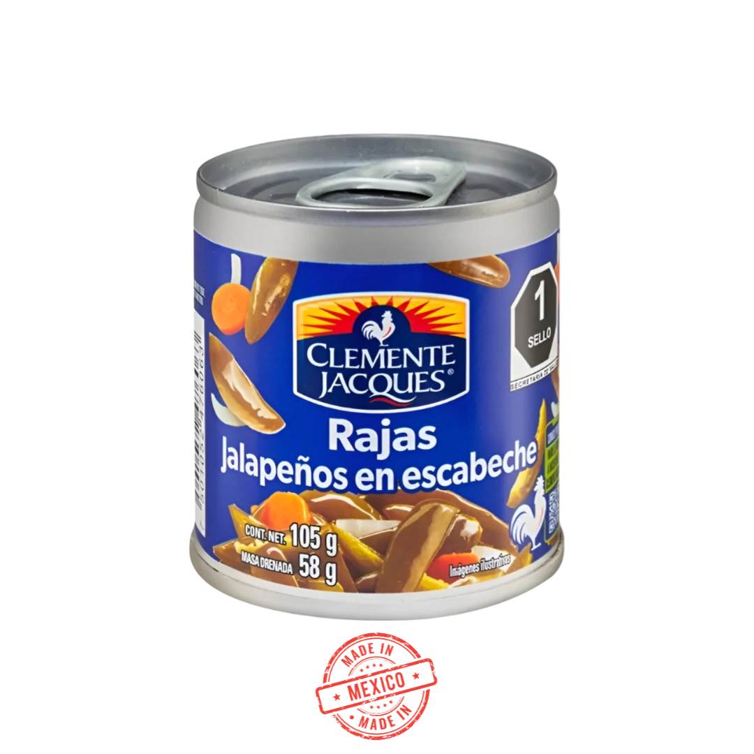 Jalapeños en Rajas Clemente Jacques 105g