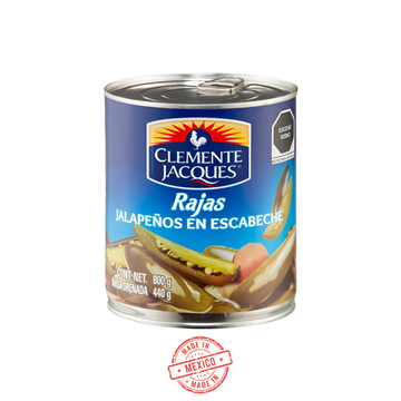 Jalapeños en Rajas Clemente Jacques 800g