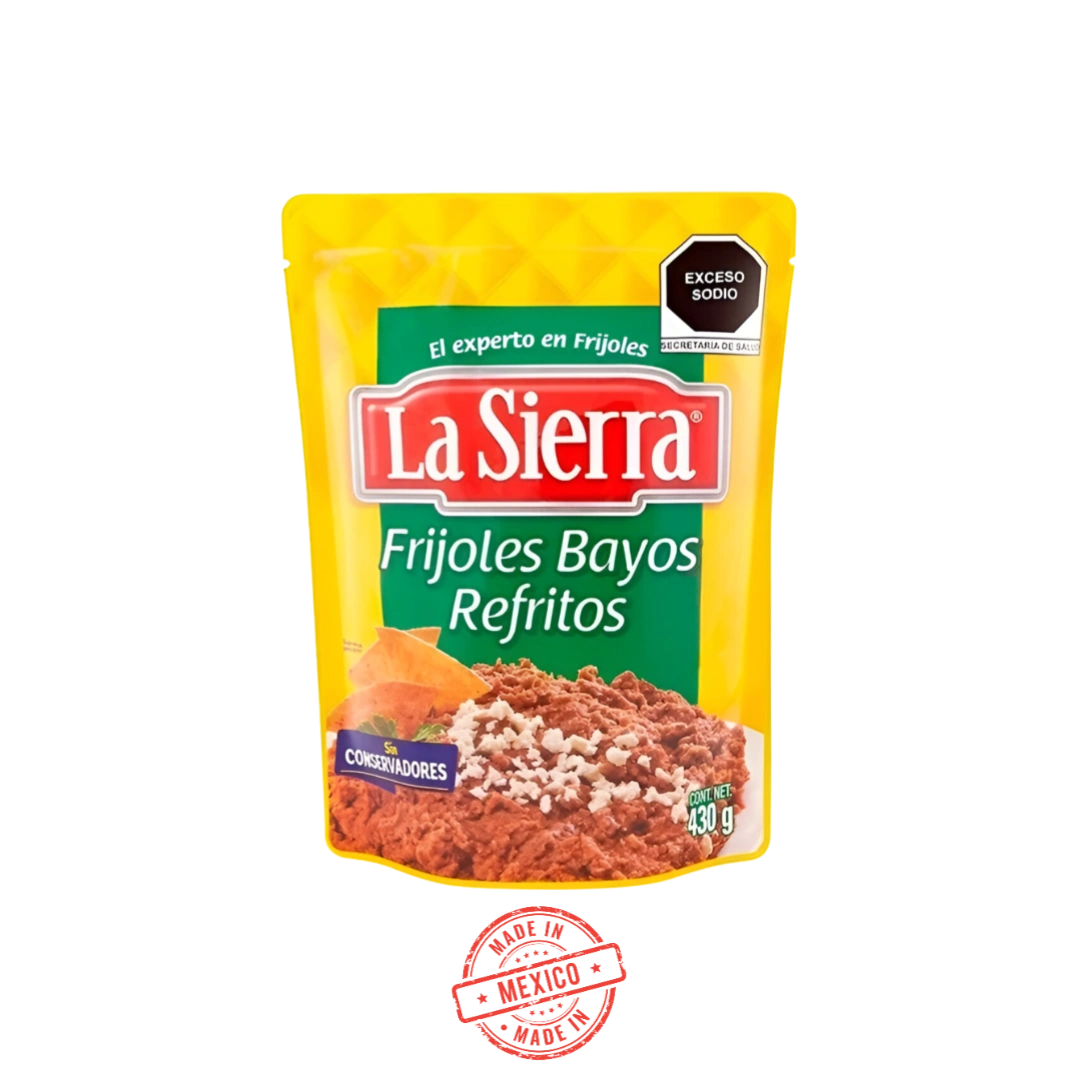 Frijoles Bayos Refritos La Sierra 430g