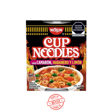 Sopa Instantánea de Camarón, Habanero y Limón Nissin 64g
