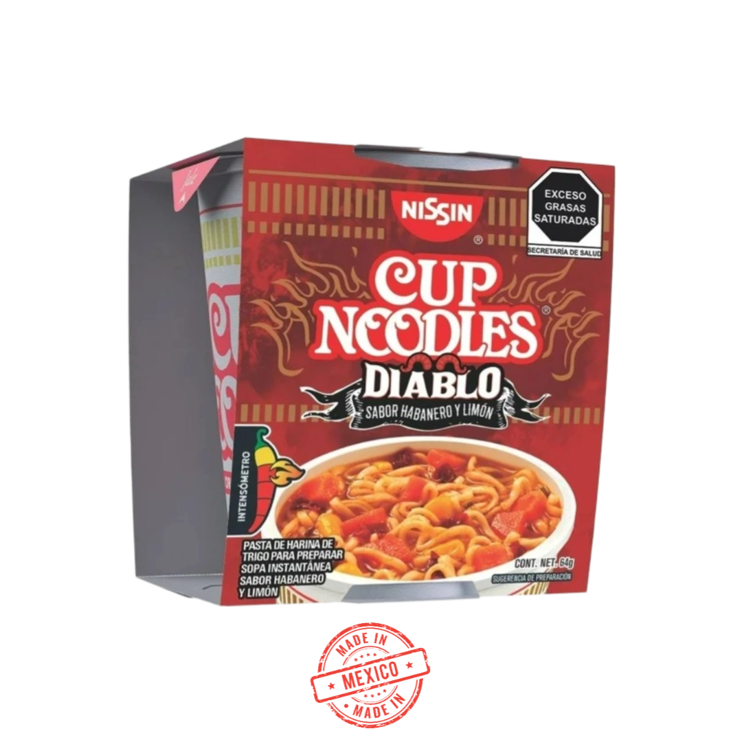 Sopa Instantánea Diablo Nissin 64g