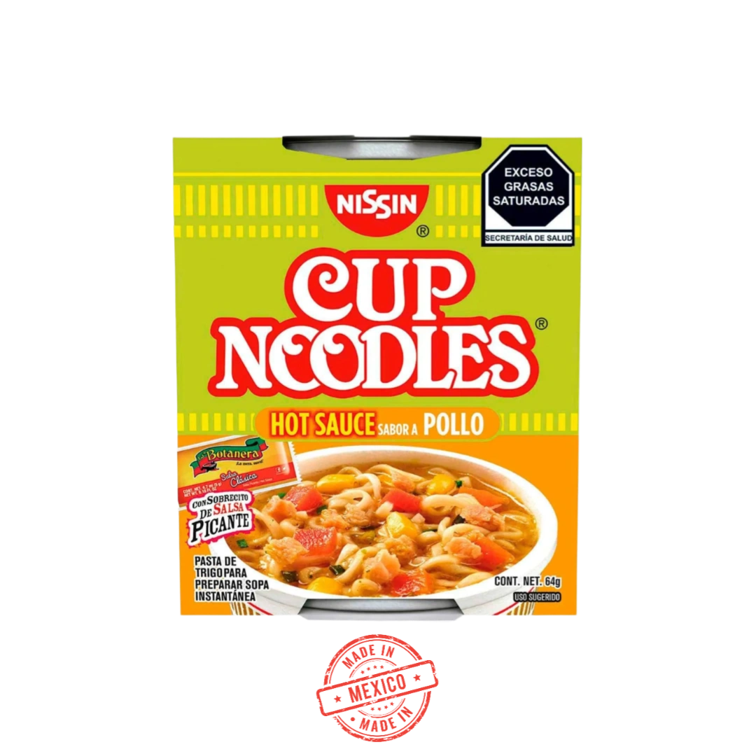 Sopa Instantánea Sabor a Pollo con Salsa Nissin 64g