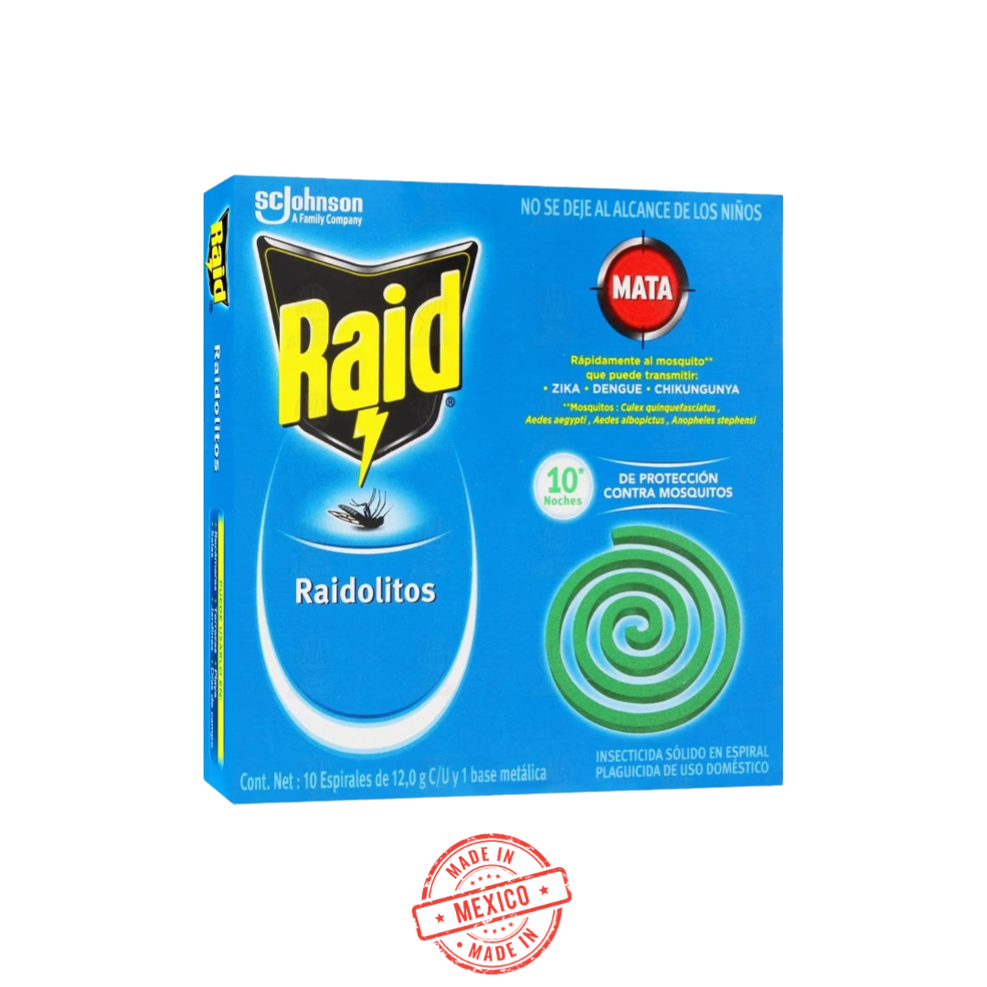 Raidolitos Espirales Raid 10 Pzas