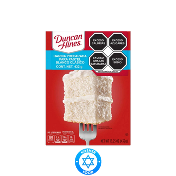 Harina Pastel Clasica Blanca Duncan Hines 432g