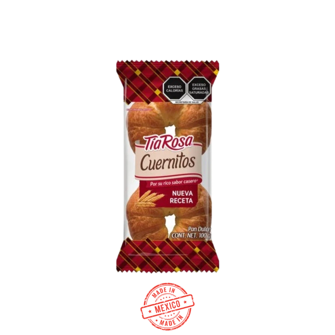 Pan Dulce Cuernitos Tia Rosa 2 Pzas 100g
