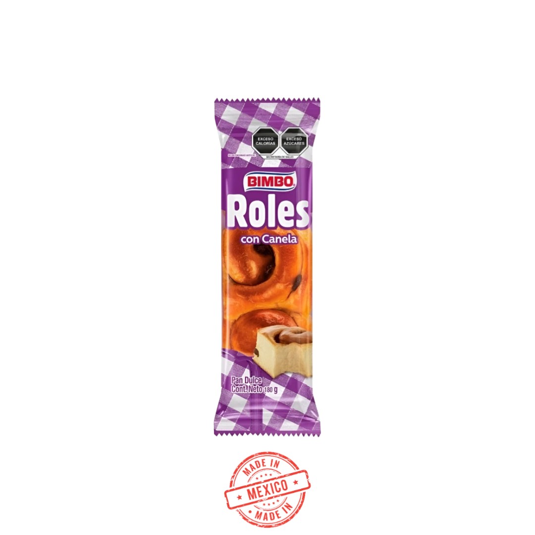 Pan Roles de Canela Bimbo 180g