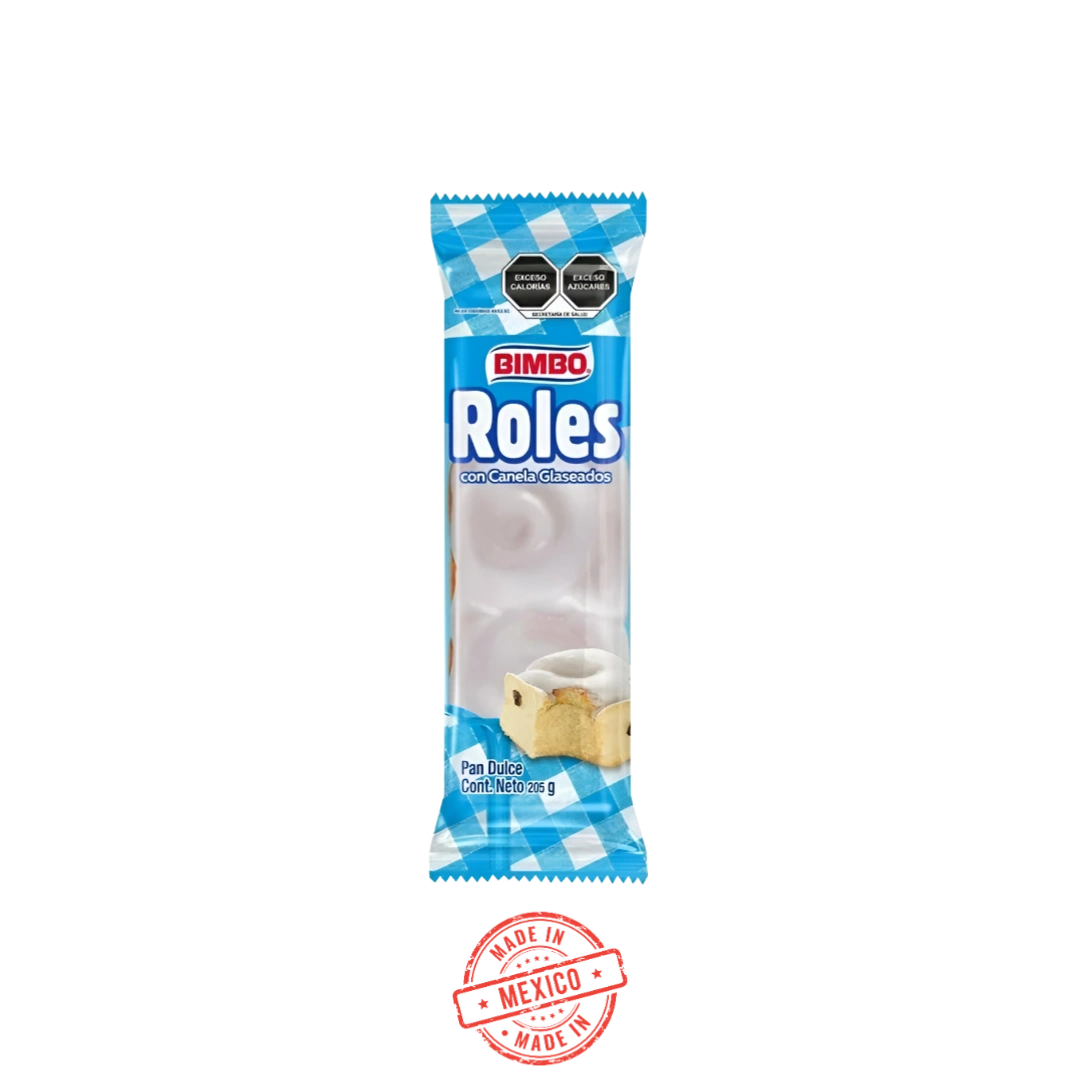 Pan Roles de Canela Glass Bimbo 205g