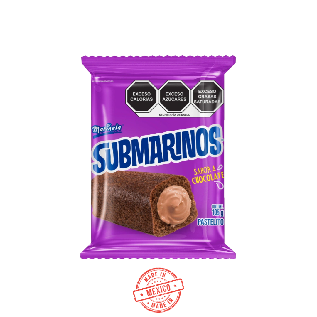 Submarinos Chocolate Marinela 3 Pzas