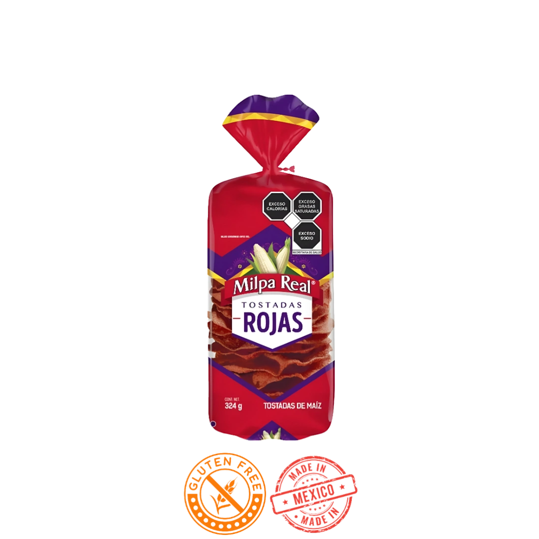 Tostadas Rojas Milpa Real 324g
