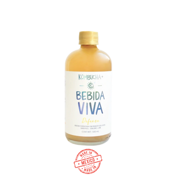 Kombucha Defense Miel-Jengibre-Lima Bebida Viva 500ml