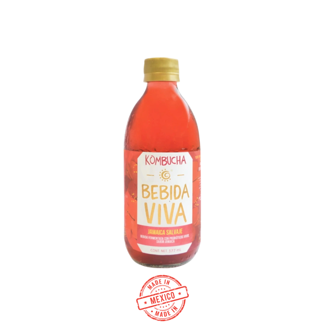 Kombucha Jamaica Salvaje Bebida Viva 377ml