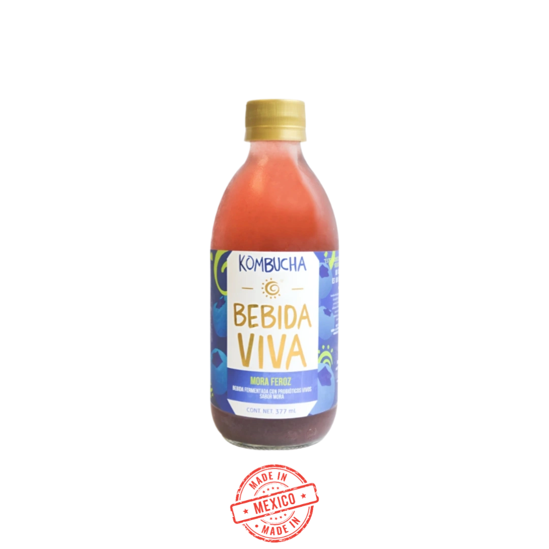 Kombucha Mora Feroz Bebida Viva 377ml