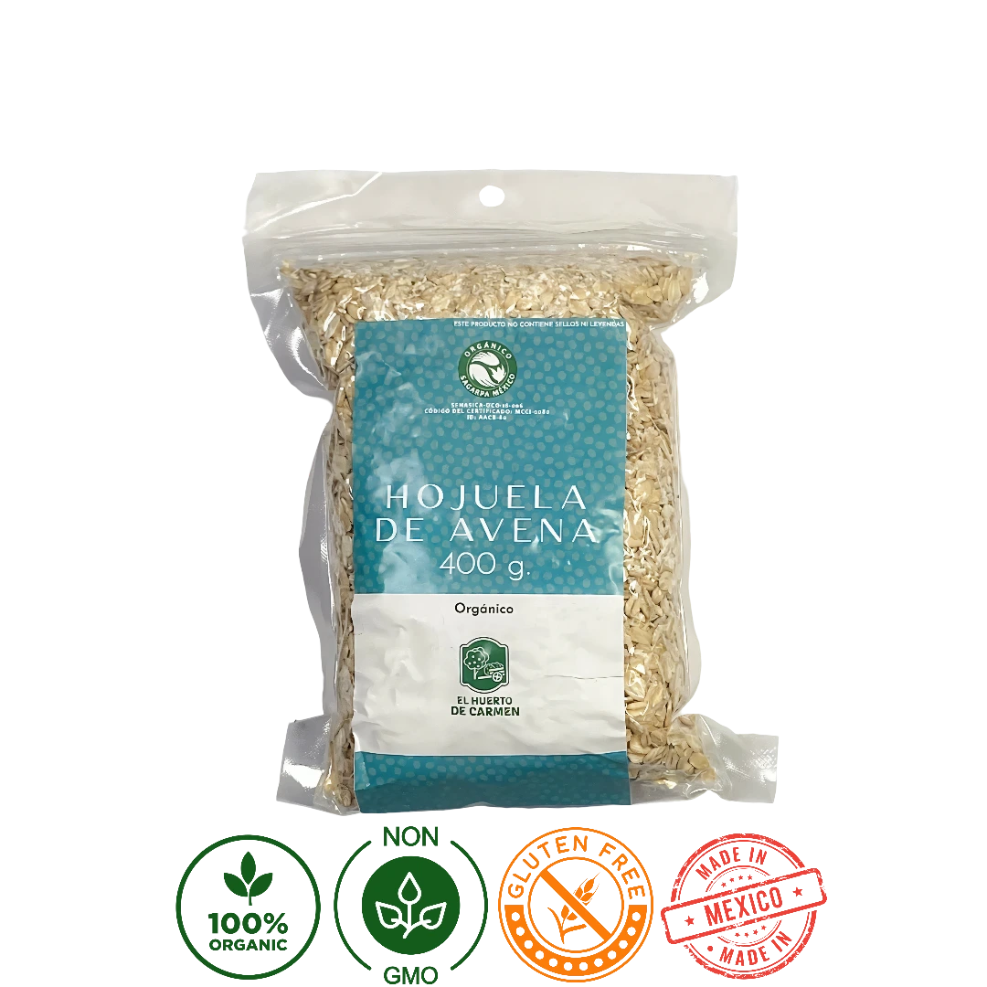 Avena en Hojuela Laminada Orgánica El Huerto de Carmen 400g