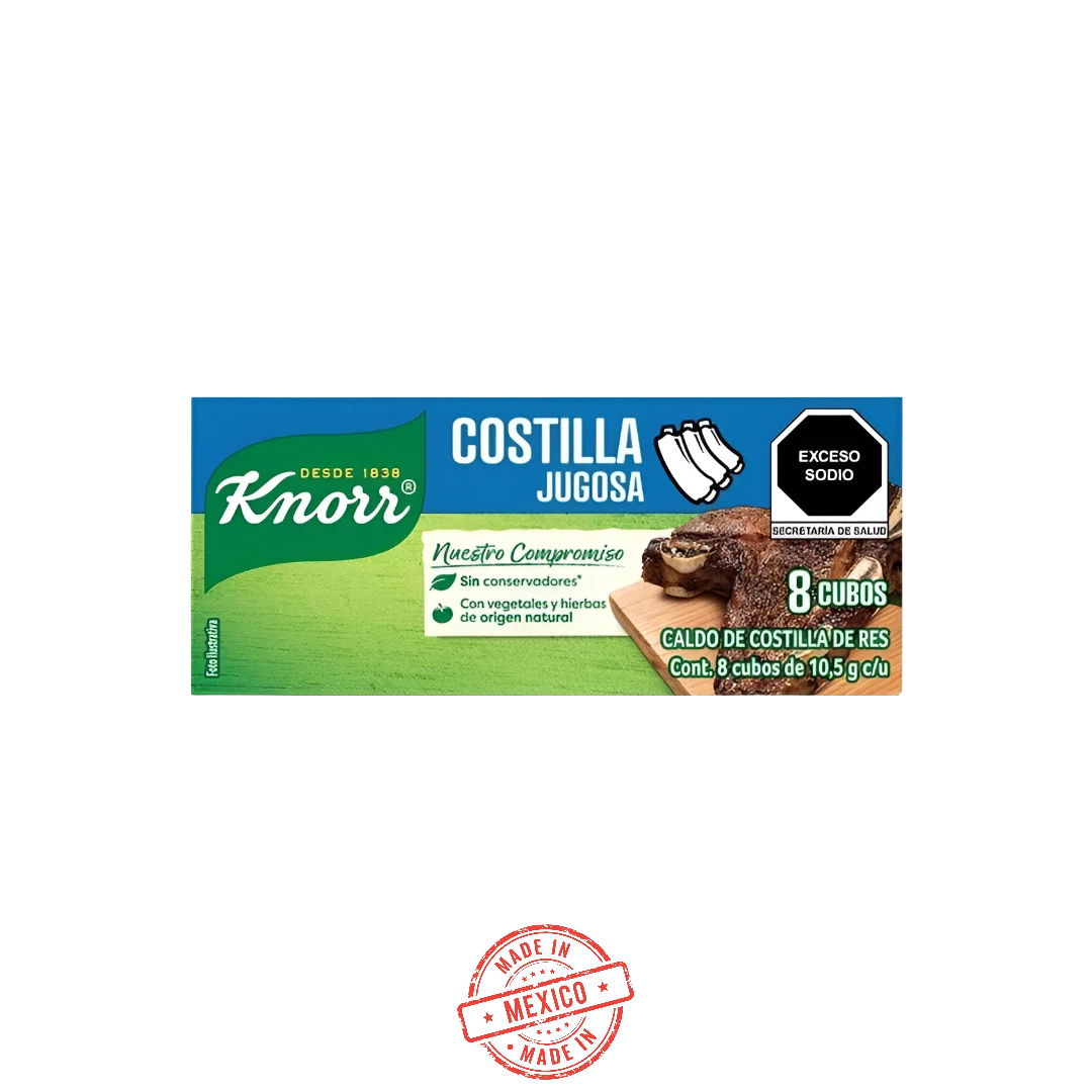 Caldo de Costilla Knorr Paq 8 Cubos