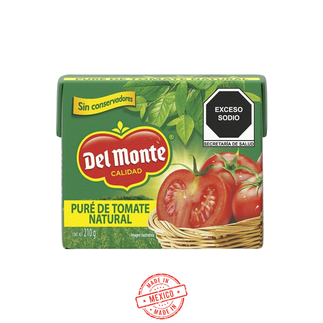 Puré de Tomate Natural Del Monte 210g