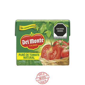 Puré de Tomate Natural Del Monte 210g