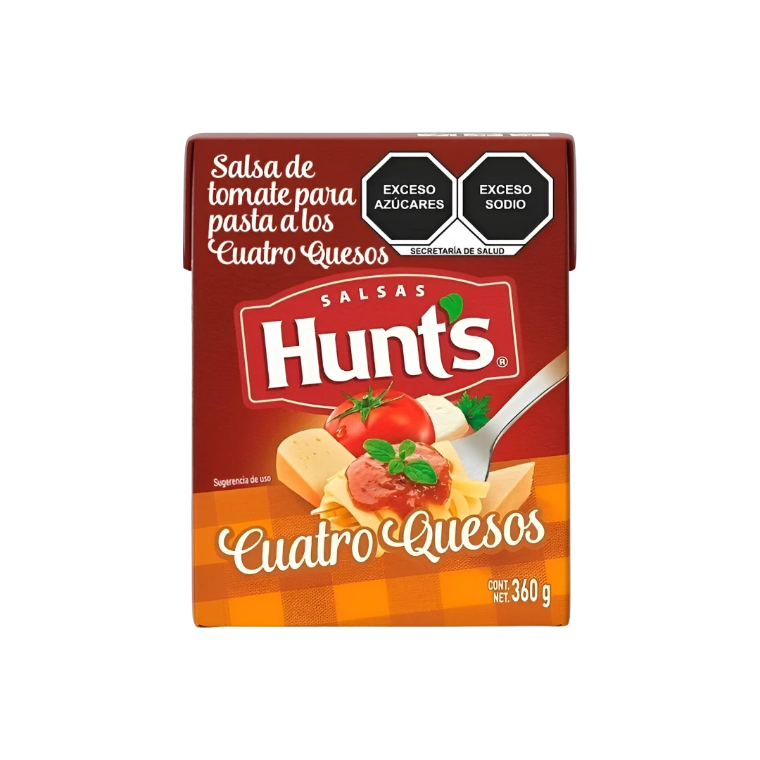 Salsa para Pasta de Tomate Cuatro Quesos Hunts 360g