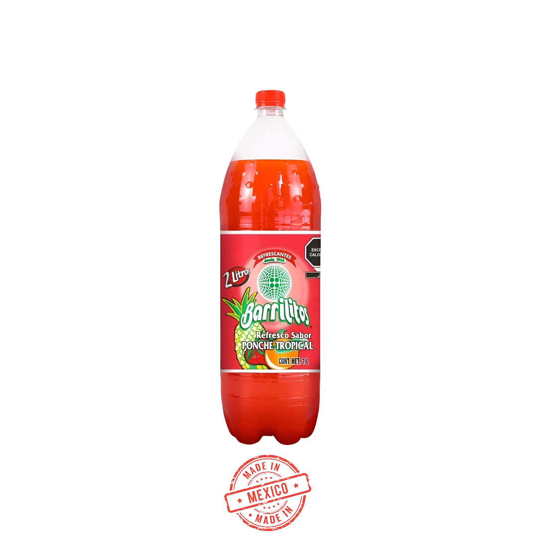 Refresco de Ponche Tropical Barrilitos 2L