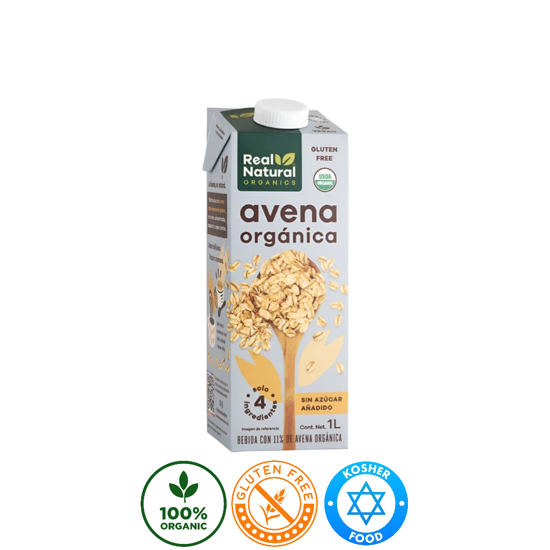 Leche de Avena Orgánica Real Natural 1L