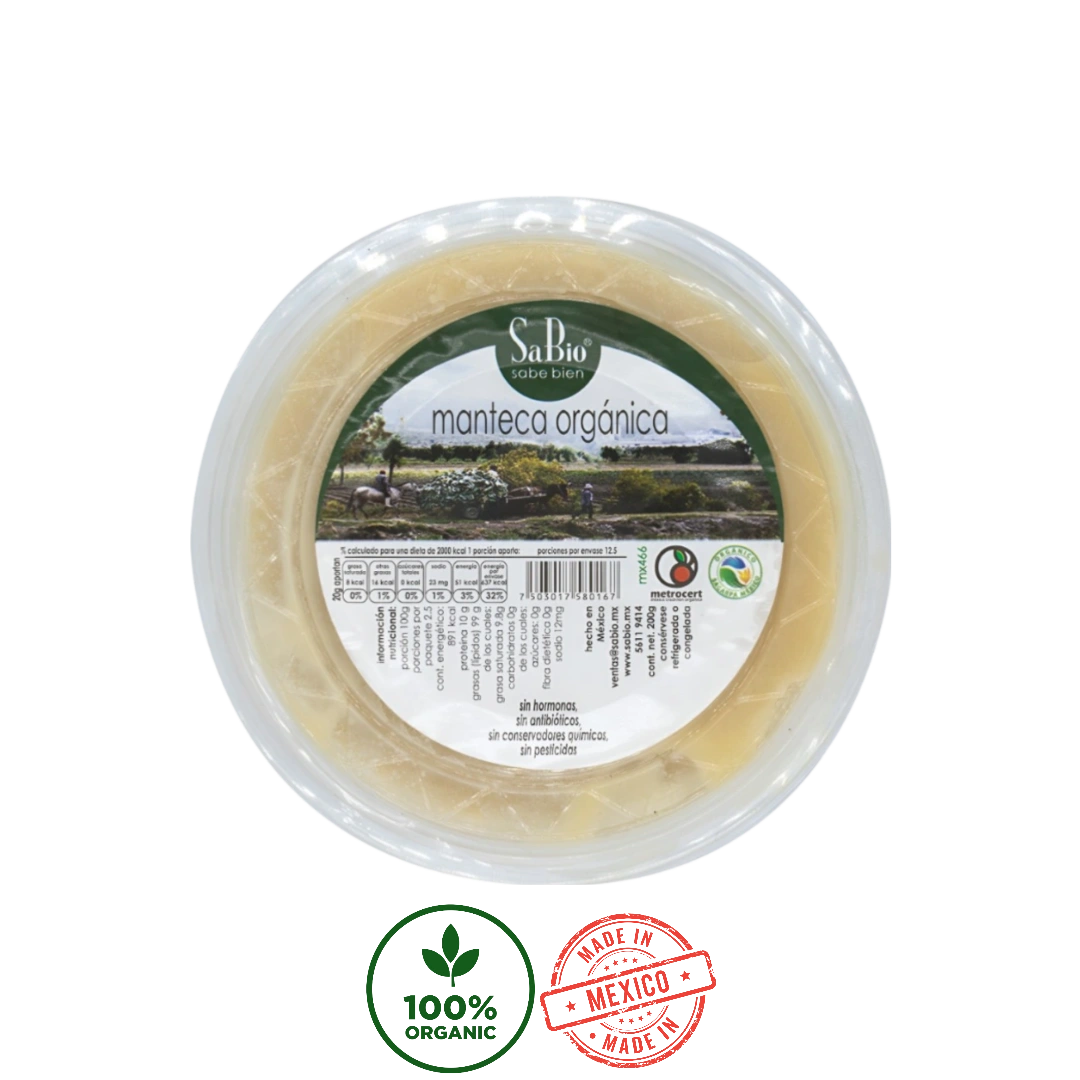 Manteca Orgánica SaBio 1Kg