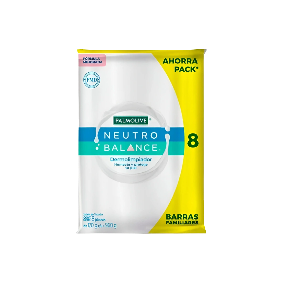 Jabon Neutro Balance Palmolive Paq c/8 de 100g