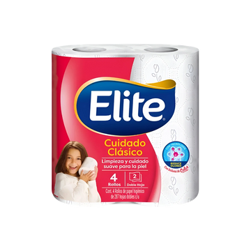 Papel Higiénico Color 4 Rollos 287g Elite