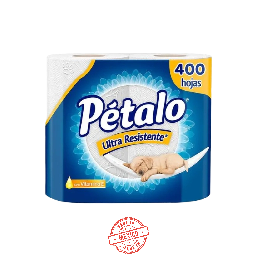 Papel Higiénico Ultra Resistente 4 Rollos Petalo