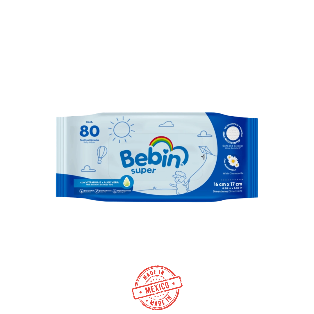 Toallita Humeda Bebin Super con 120 hojas