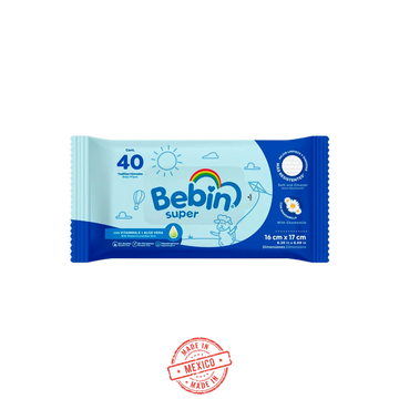 Toallitas Humedas Super Bebin con 40 hojas
