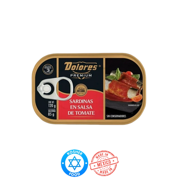 Sardinas Premium en Salsa de Tomate Dolores 120g