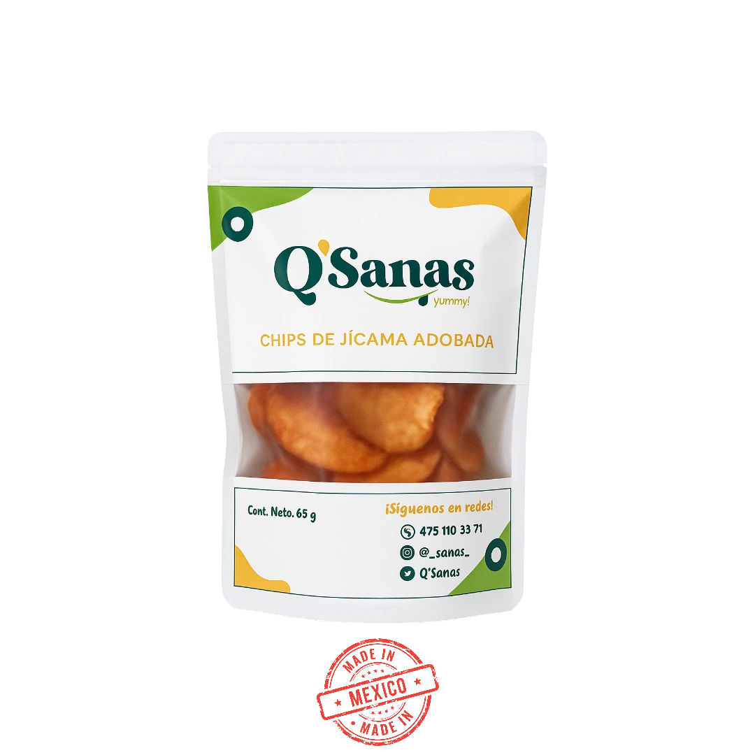 Chips Jícama Adobada Q Sanas 65g